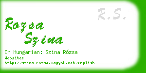 rozsa szina business card